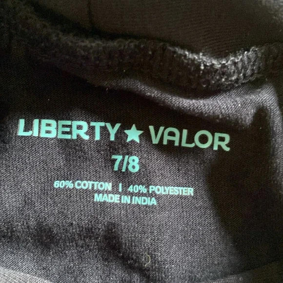 Girl’s Liberty Valor Navy Turltleneck - Picture 3 of 3